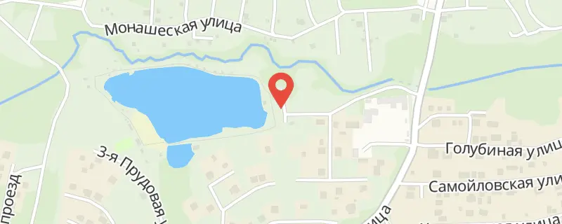 Монахов Пруд на карте