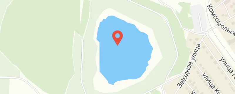 Северное на карте