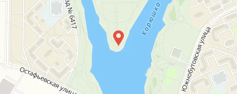 Черневский пруд на карте