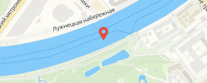 Москва река (Андреевская наб.) на карте