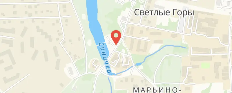 Светлые горы на карте